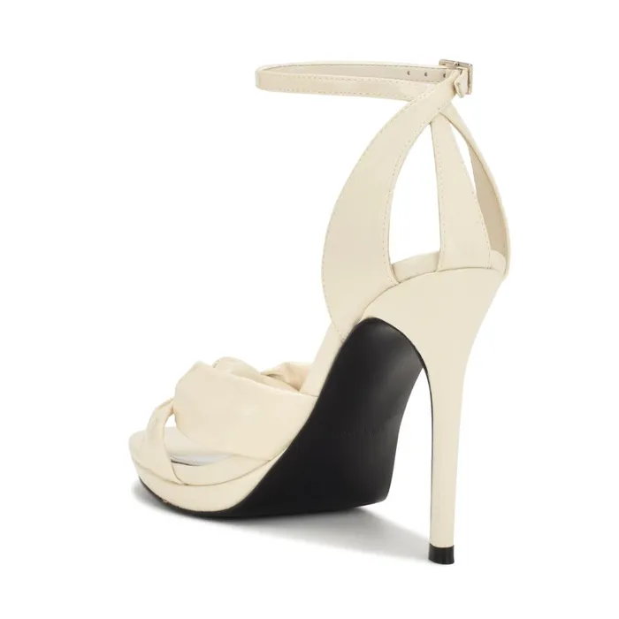Lovya Ankle Strap Sandals Chic Cream Patent Women Nine West Dress Lovya Ankle Strap Sandals Chic Cream Patent Women Nine West Dress