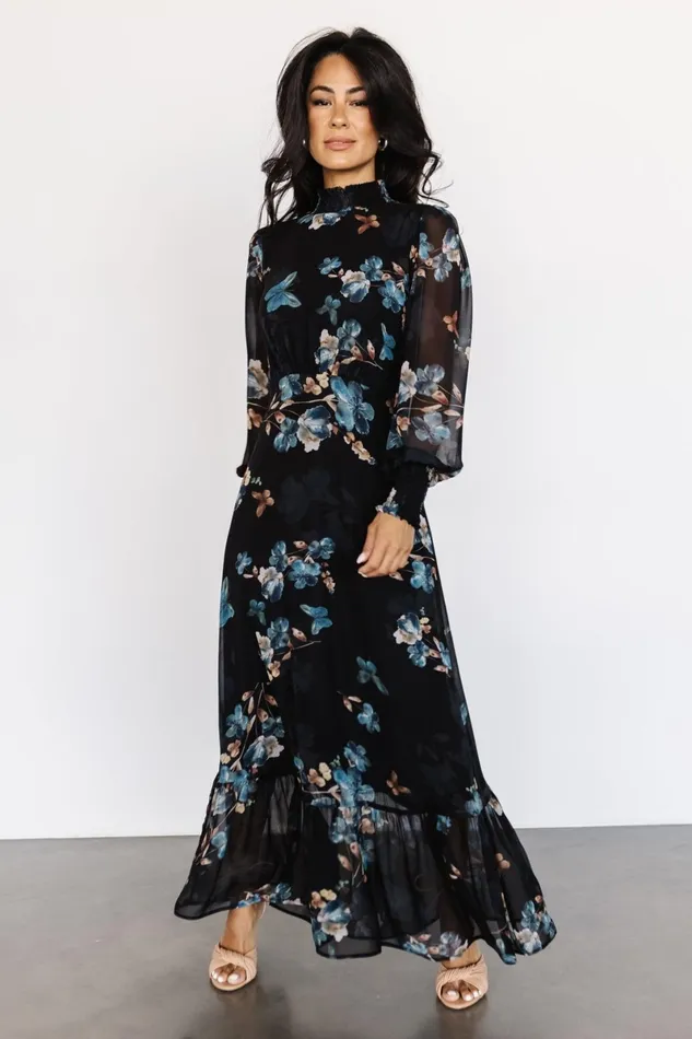 Luciana Maxi Dress Black Blue Women Baltic Born Mother Of The Bride Luciana Maxi Dress Black Blue Women Baltic Born Mother Of The Bride