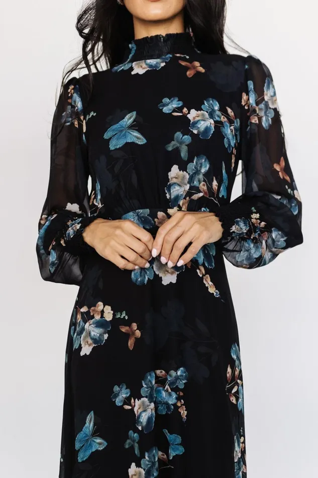 Luciana Maxi Dress Black Blue Women Baltic Born Mother Of The Bride Luciana Maxi Dress Black Blue Women Baltic Born Mother Of The Bride