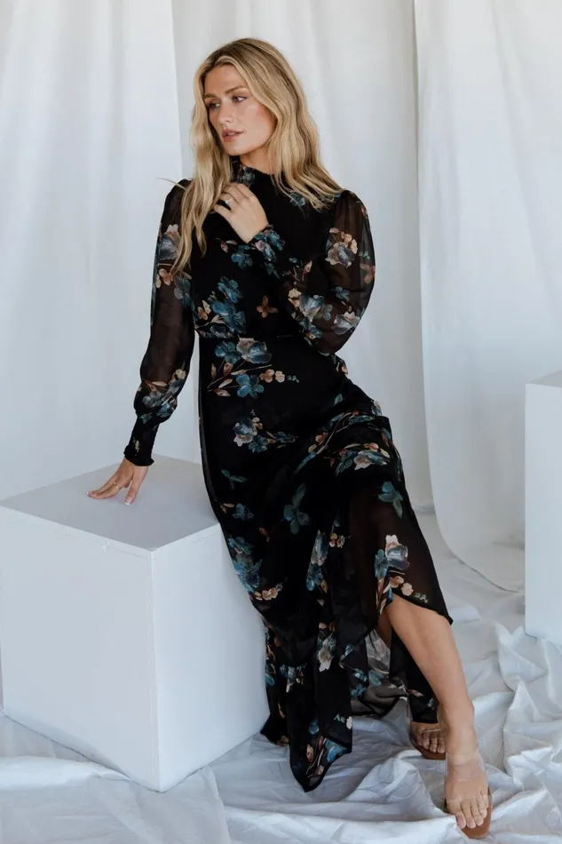 Luciana Maxi Dress Black Blue Women Baltic Born Mother Of The Bride Luciana Maxi Dress Black Blue Women Baltic Born Mother Of The Bride
