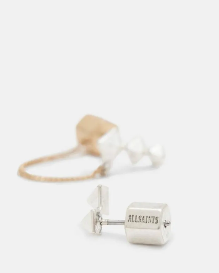 Lucila Mismatched Studded Earrings Wrm Braswrm Slver Women AllSaints Jewelry Lucila Mismatched Studded Earrings Wrm Braswrm Slver Women AllSaints Jewelry