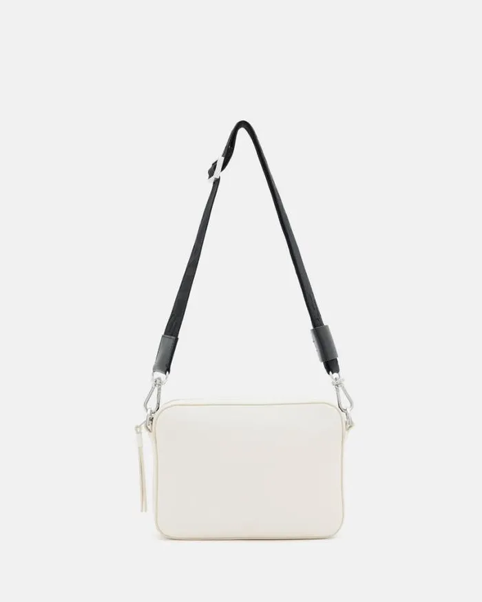 Lucile Leather Crossbody Bag Desert White Women AllSaints Accessories