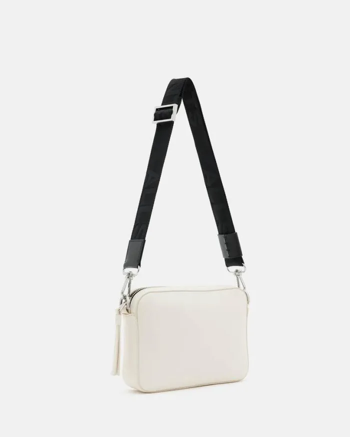 Lucile Leather Crossbody Bag Desert White Women AllSaints Accessories