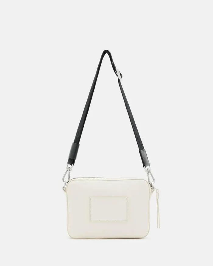 Lucile Leather Crossbody Bag Desert White Women AllSaints Accessories