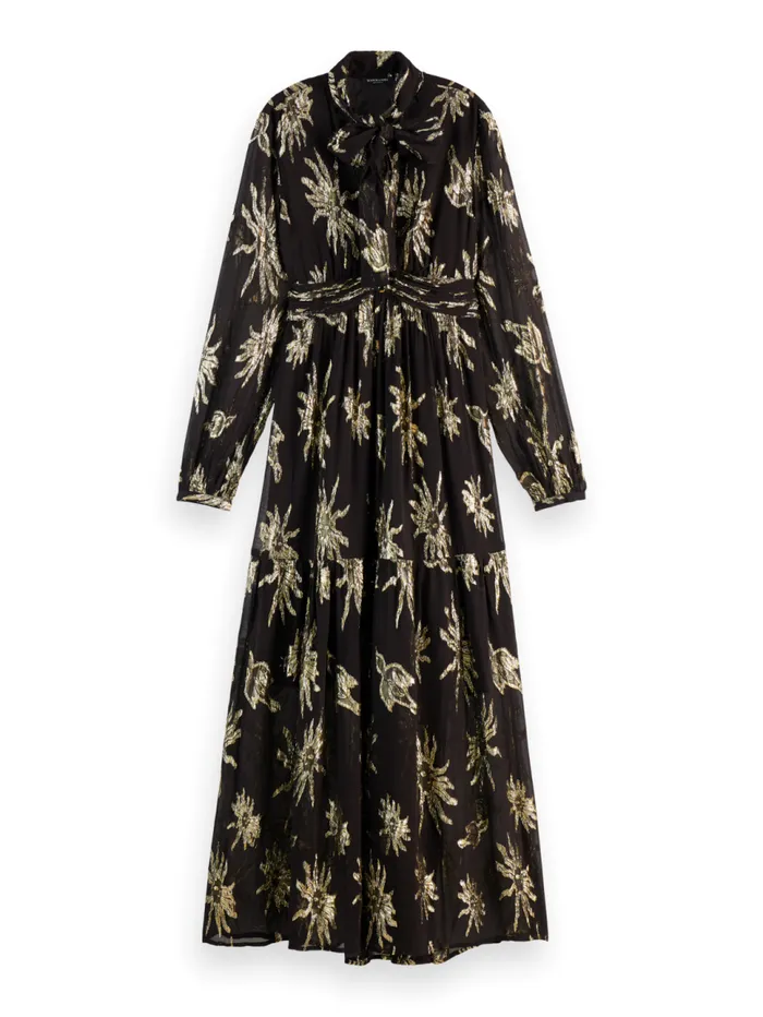 LUREX FIL COUPE MAXI DRESS Mystic Sky Lurex Women Scotch and Soda Dresses and Jumpsuits LUREX FIL COUPE MAXI DRESS Mystic Sky Lurex Women Scotch and Soda Dresses and Jumpsuits