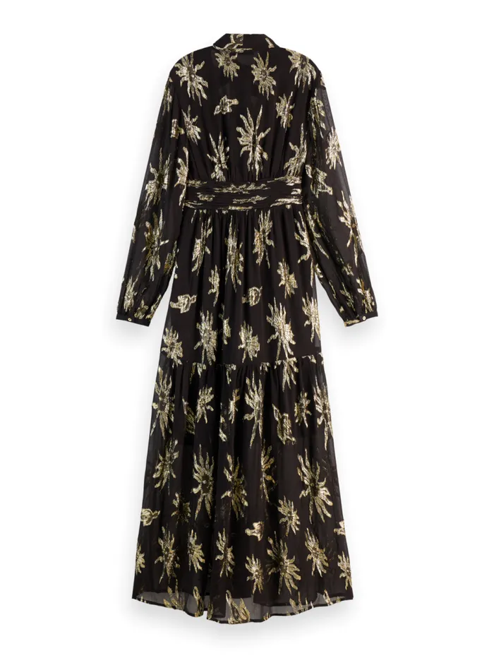 LUREX FIL COUPE MAXI DRESS Mystic Sky Lurex Women Scotch and Soda Dresses and Jumpsuits LUREX FIL COUPE MAXI DRESS Mystic Sky Lurex Women Scotch and Soda Dresses and Jumpsuits