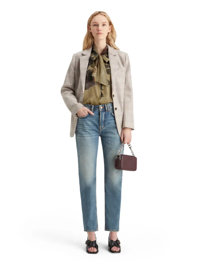 Lurex Top Poetry Tapestry Military Women Scotch and Soda Blouses and Shirts