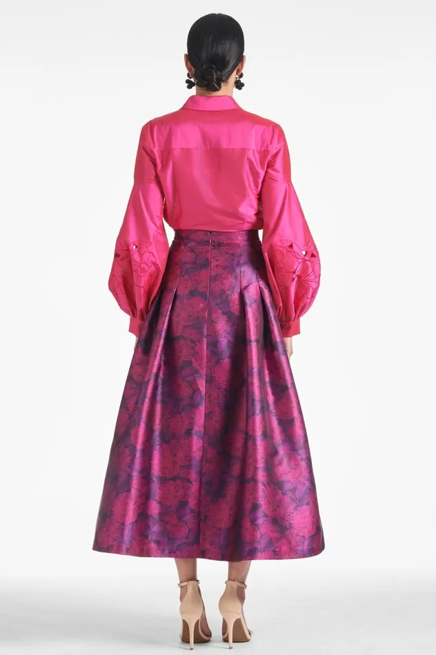 Lydia Skirt 8211 Magenta Bloom Women Sachin and Babi Matching Sets