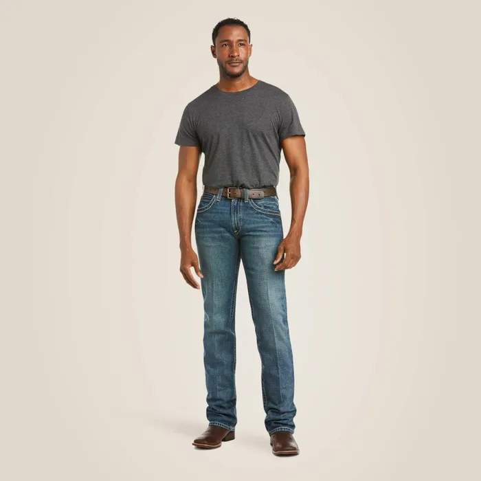 M5 Slim Boundary Stackable Straight Leg Jean Gulch Men Ariat Denim M5 Slim Boundary Stackable Straight Leg Jean Gulch Men Ariat Denim