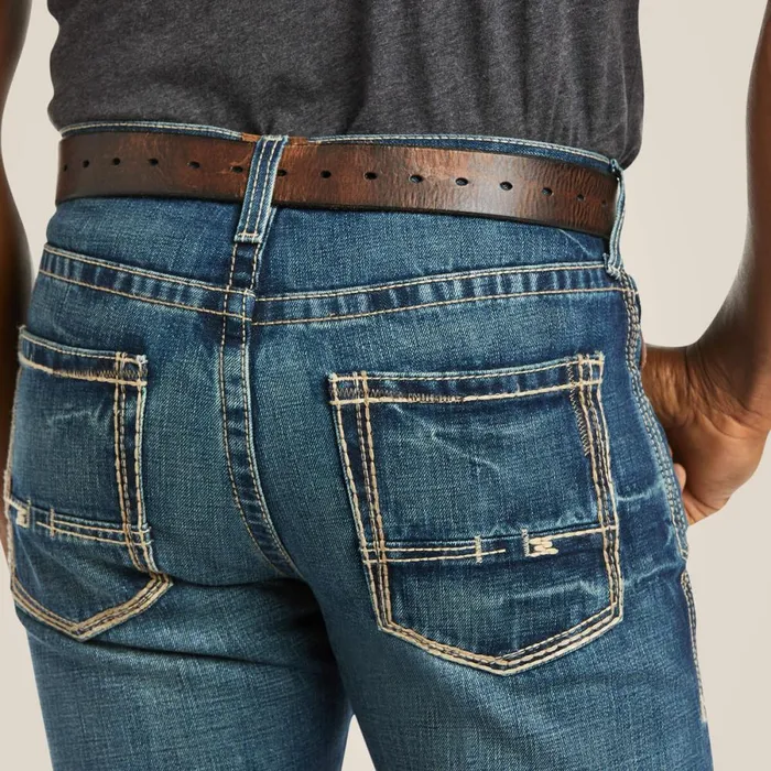 M5 Slim Boundary Stackable Straight Leg Jean Gulch Men Ariat Denim M5 Slim Boundary Stackable Straight Leg Jean Gulch Men Ariat Denim