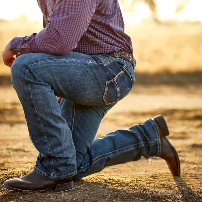 M5 Slim Boundary Stackable Straight Leg Jean Gulch Men Ariat Denim M5 Slim Boundary Stackable Straight Leg Jean Gulch Men Ariat Denim