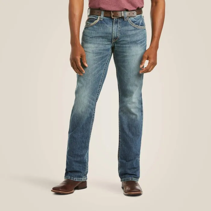 M5 Slim Gambler Stackable Straight Leg Jean Gambler Men Ariat Denim