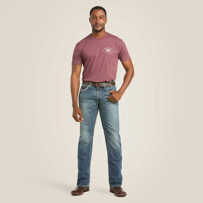 M5 Slim Gambler Stackable Straight Leg Jean Gambler Men Ariat Denim