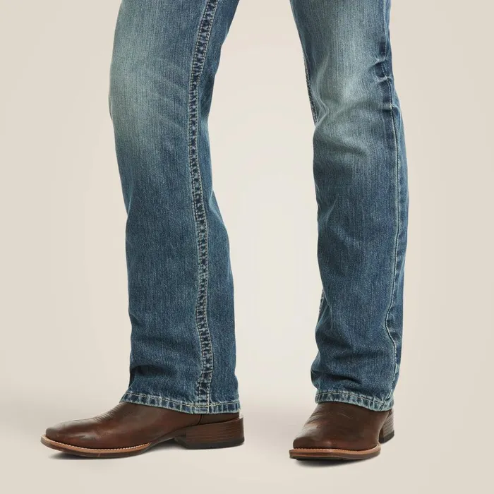 M5 Slim Gambler Stackable Straight Leg Jean Gambler Men Ariat Denim