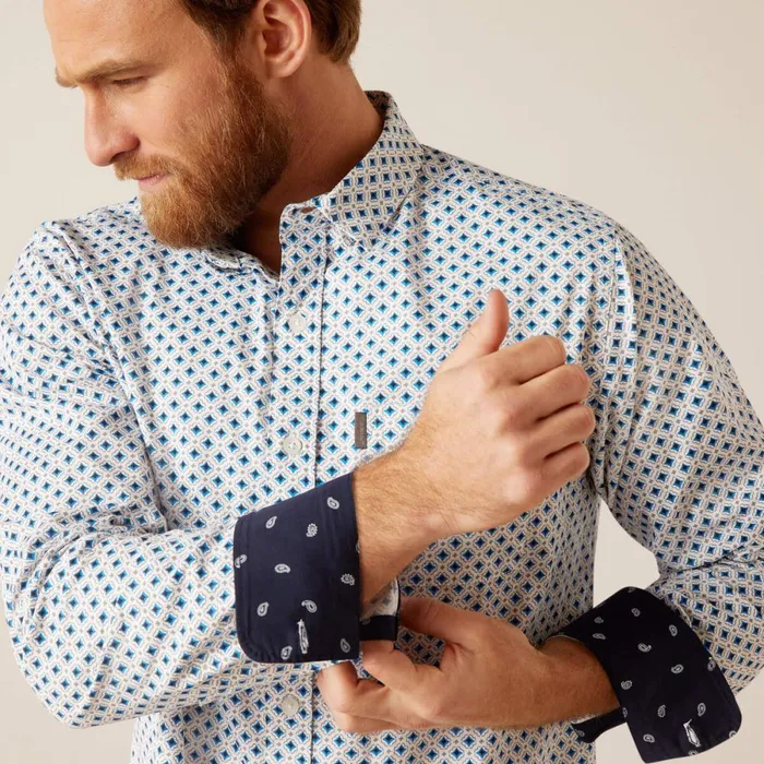Mac Stretch Modern Fit Shirt White Men Ariat Button Down Shirts Mac Stretch Modern Fit Shirt White Men Ariat Button Down Shirts