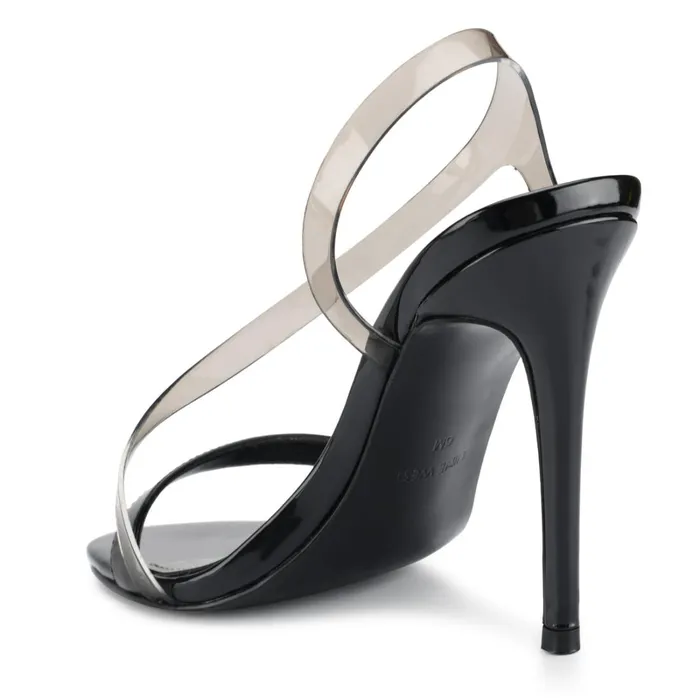 Magee Heeled Slingback Sandals Blacksmoke Women Nine West High Heels