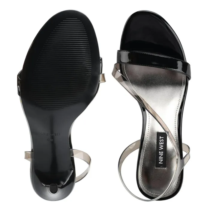 Magee Heeled Slingback Sandals Blacksmoke Women Nine West High Heels