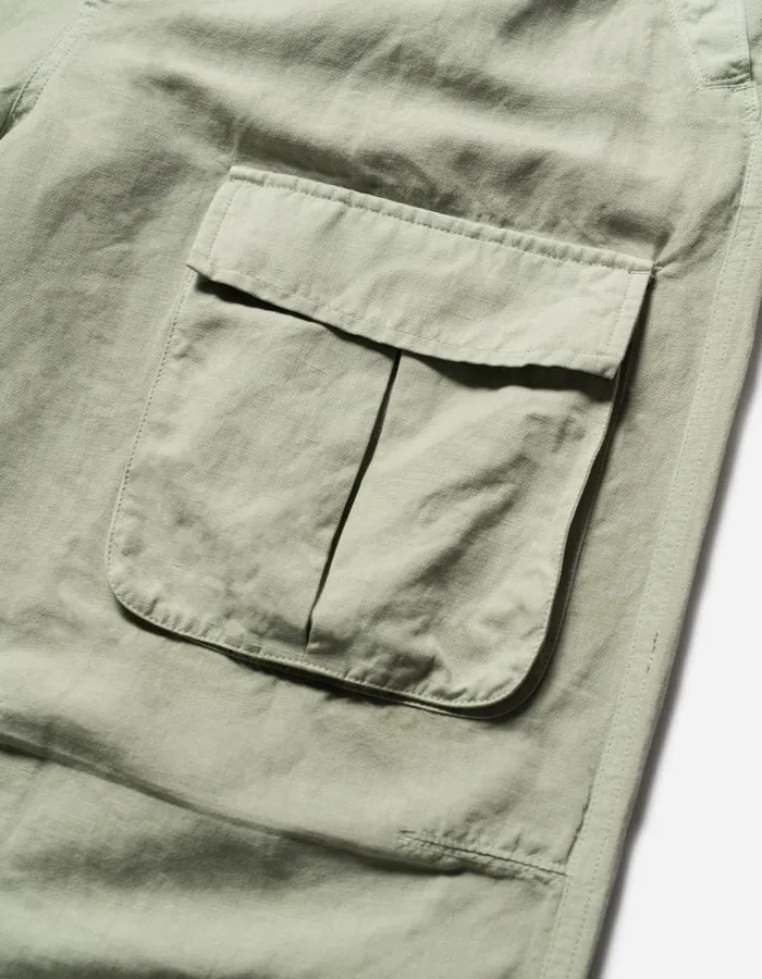 Maharishi Cargo Pants 5213 Hemp Asym Cargo Track Pants Sage 8211 Men