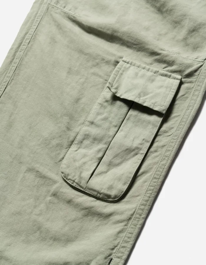 Maharishi Cargo Pants 5213 Hemp Asym Cargo Track Pants Sage 8211 Men