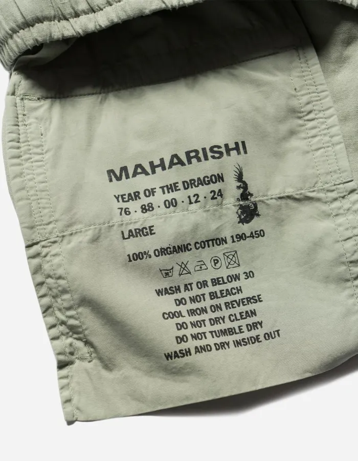 Maharishi Cargo Pants 5213 Hemp Asym Cargo Track Pants Sage 8211 Men