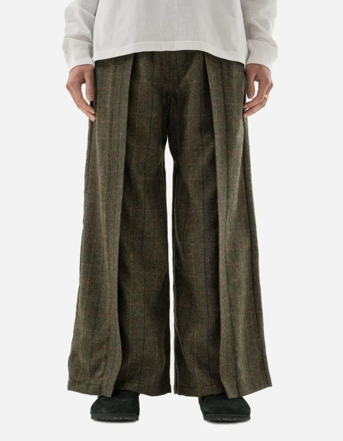Maharishi Hakama Pants 5334 Wool Hakama Track Pants Olive 8211 Men