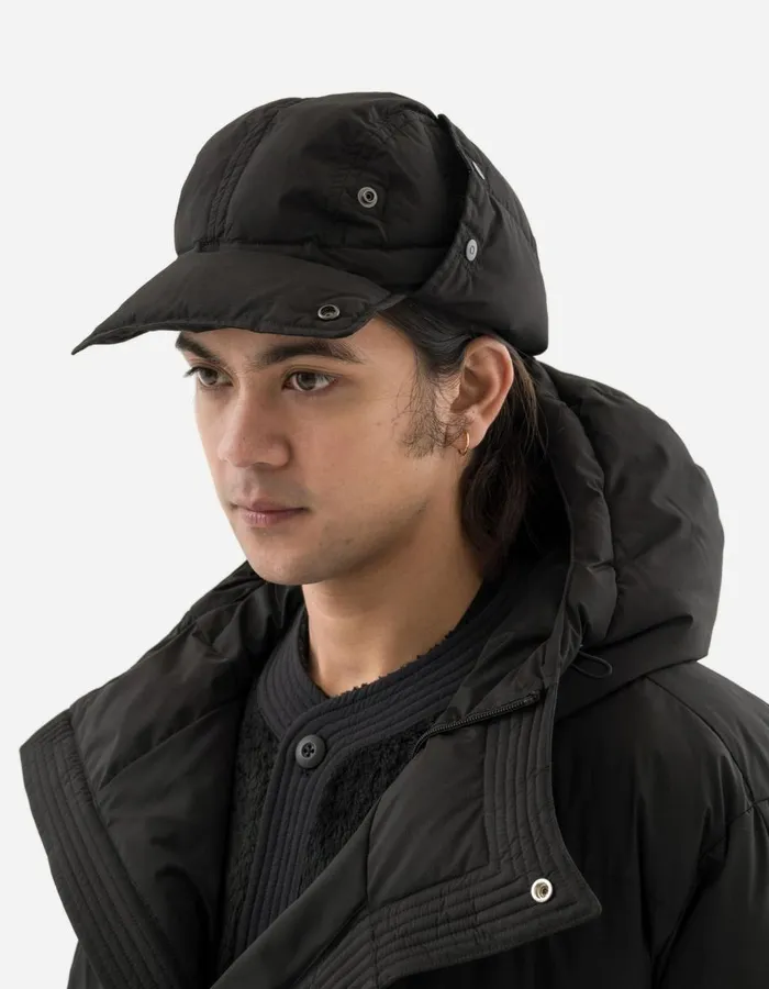 Maharishi Hats 1383 Padded Aviator Hat Black 8211 Men