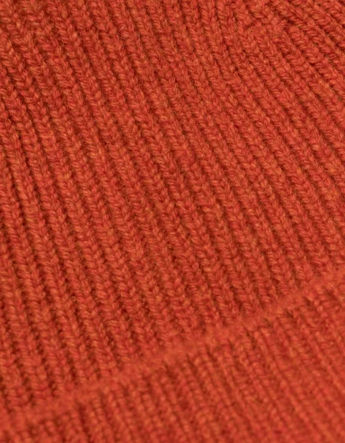 Maharishi Hats 1405 Maharishi Lambswool Beanie Orange 8211 Men