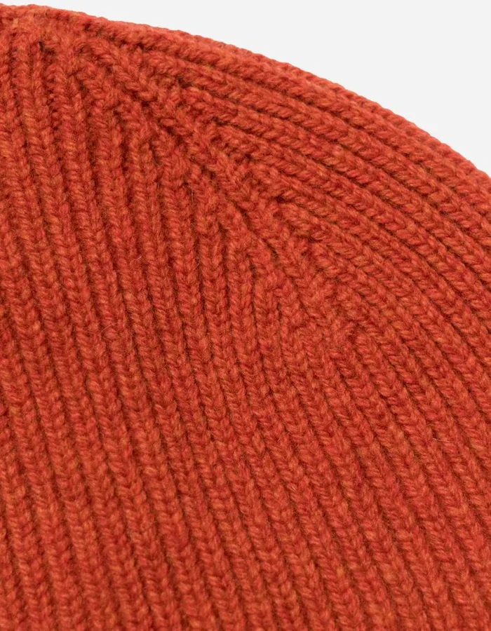 Maharishi Hats 1405 Maharishi Lambswool Beanie Orange 8211 Men