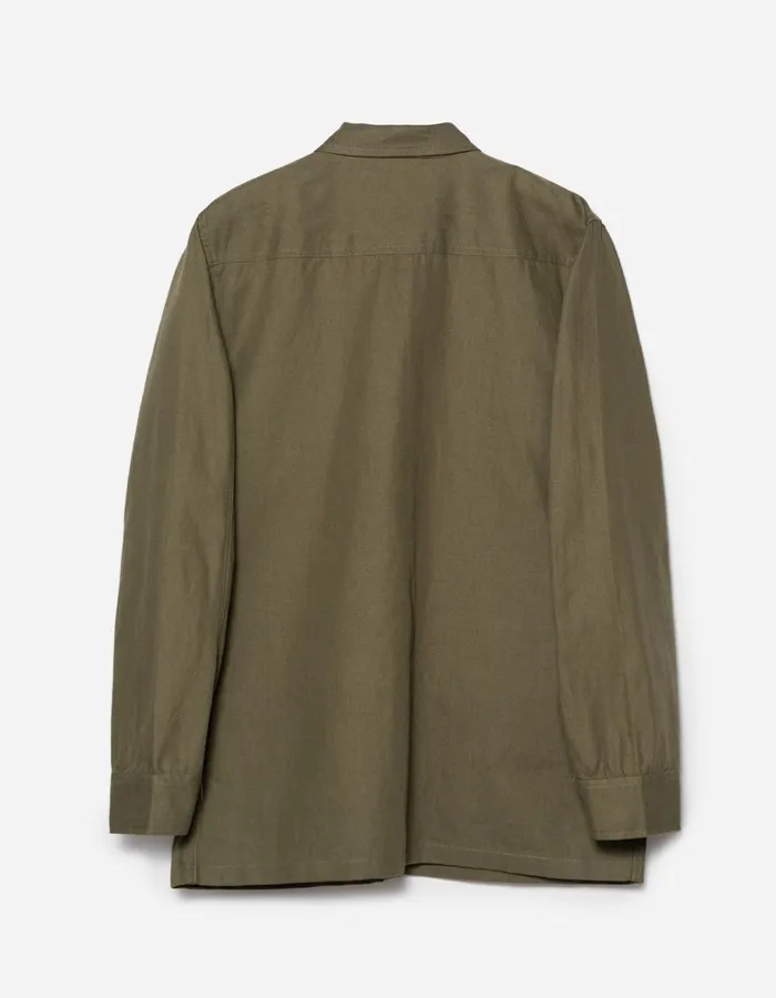 Maharishi Long Sleeve Shirts 5200 Hemp Jungle Utility Jacket Olive OG107F 8211 Men