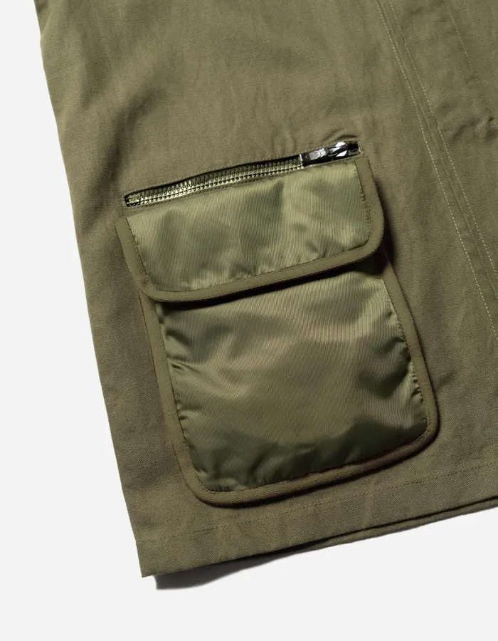 Maharishi Long Sleeve Shirts 5200 Hemp Jungle Utility Jacket Olive OG107F 8211 Men