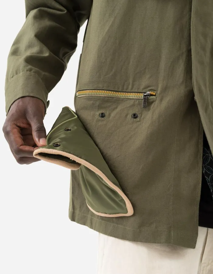 Maharishi Long Sleeve Shirts 5200 Hemp Jungle Utility Jacket Olive OG107F 8211 Men