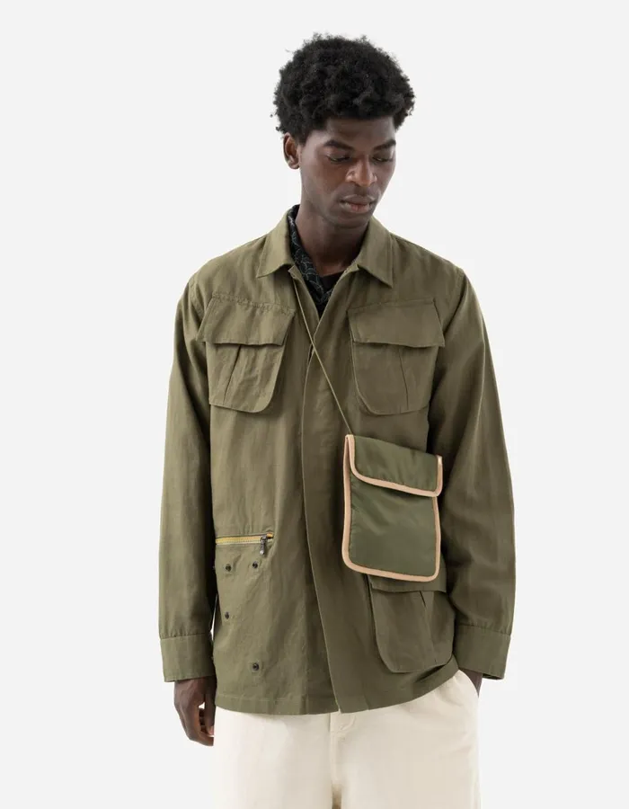 Maharishi Long Sleeve Shirts 5200 Hemp Jungle Utility Jacket Olive OG107F 8211 Men