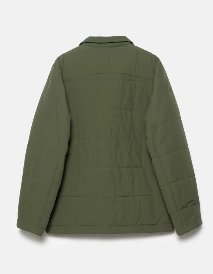 Maharishi Long Sleeve Shirts 5279 Veg Dyed Padded Overshirt Olive 8211 Men