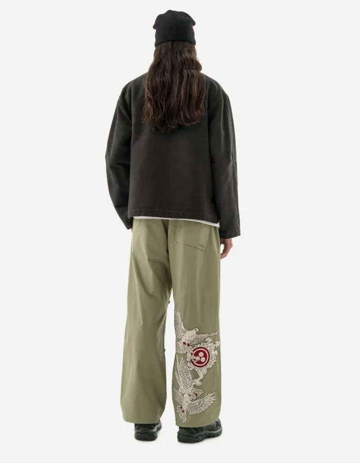 Maharishi Long Sleeve Shirts 5330 Asym Monk Shirt Black 8211 Men
