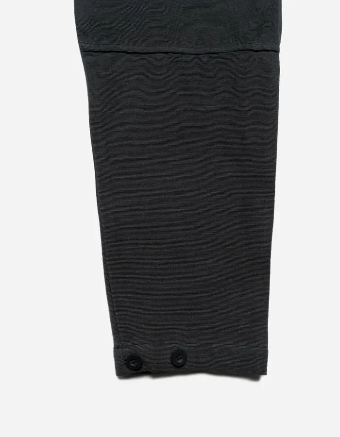 Maharishi Long Sleeve Shirts 5330 Asym Monk Shirt Black 8211 Men