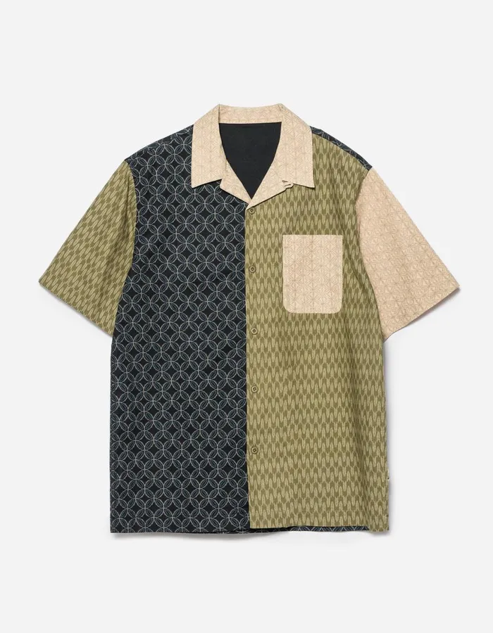 Maharishi Short Sleeve Shirts 5205 Wagara Camp Collar Shirt Multi 8211 Men