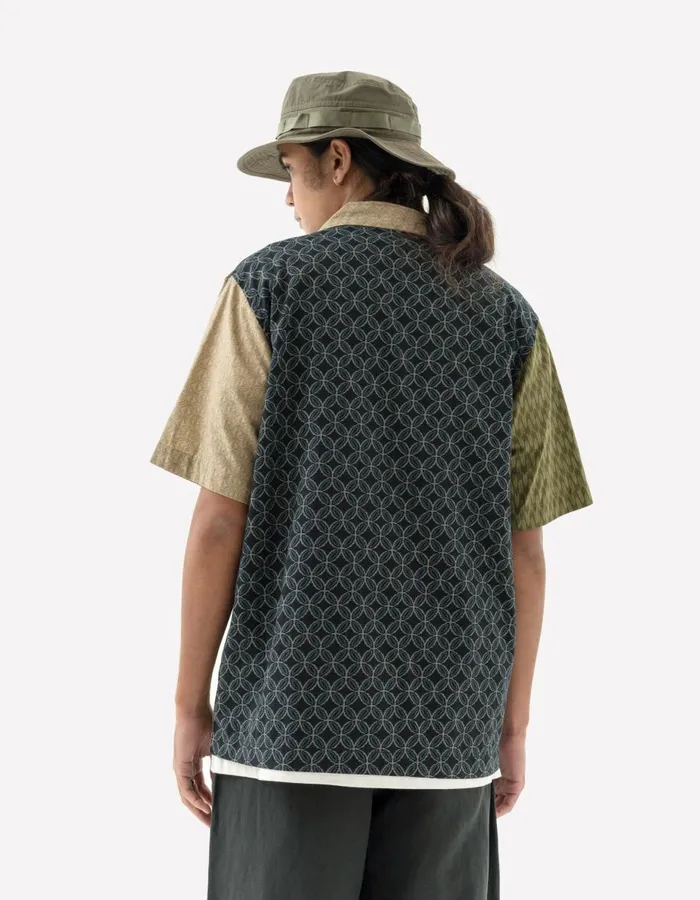 Maharishi Short Sleeve Shirts 5205 Wagara Camp Collar Shirt Multi 8211 Men