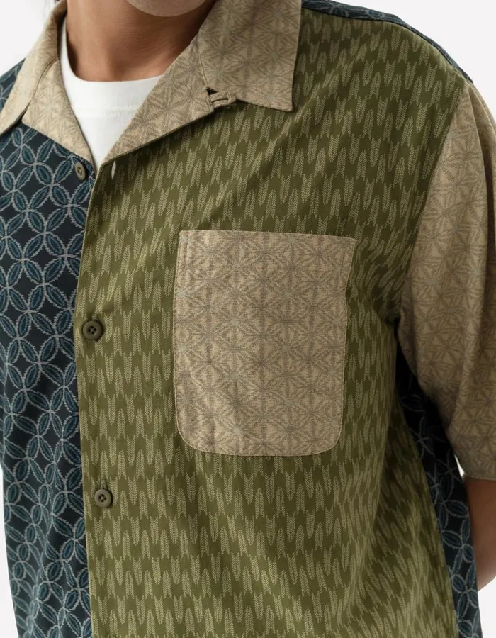 Maharishi Short Sleeve Shirts 5205 Wagara Camp Collar Shirt Multi 8211 Men