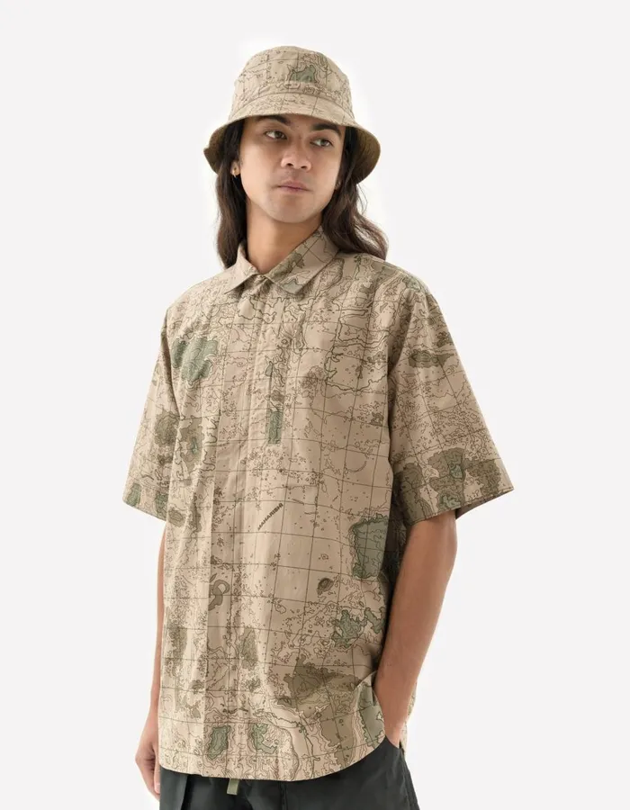 Maharishi Short Sleeve Shirts 5226 Contour Trek Shirt Desert 8211 Men