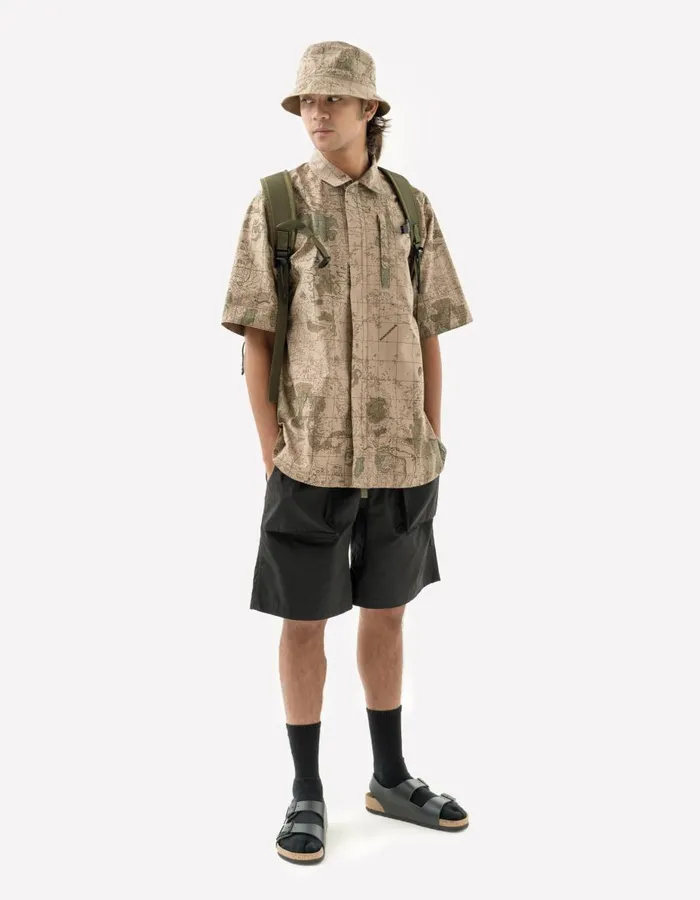 Maharishi Short Sleeve Shirts 5226 Contour Trek Shirt Desert 8211 Men