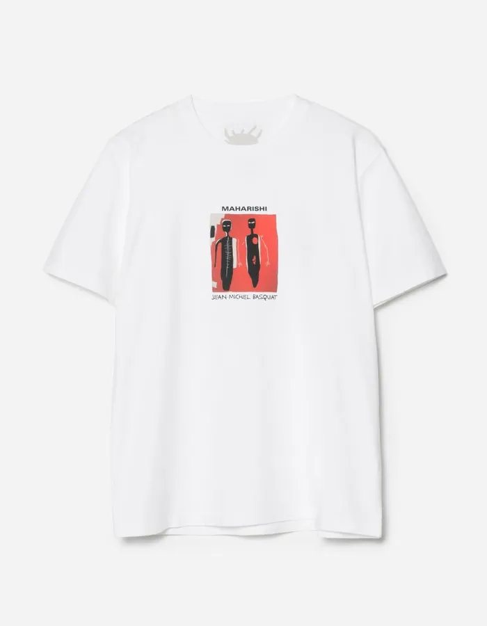 Maharishi Short Sleeve TShirts 1311 Maha Basquiat NuNile TShirt White 8211 Men