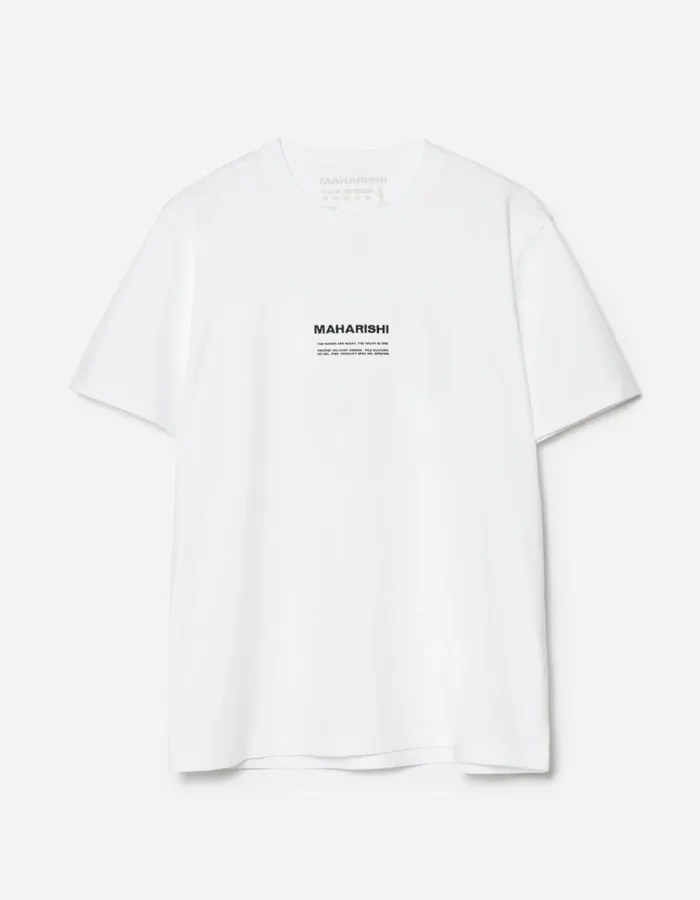 Maharishi Short Sleeve TShirts 1388 Maharishi Pax Cultura TShirt White 8211 Men
