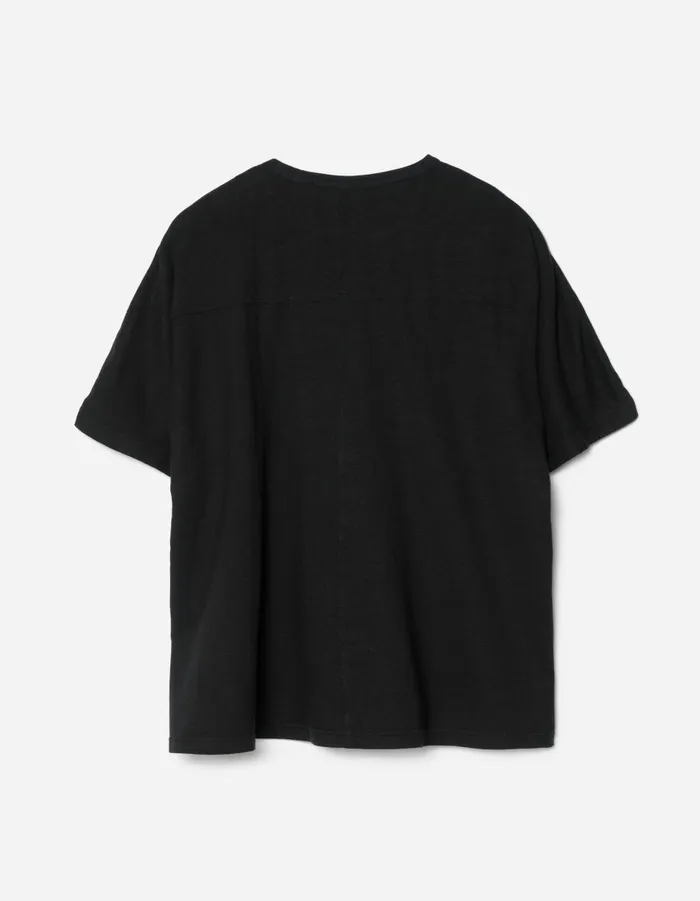 Maharishi Short Sleeve TShirts 5234 Hemp Cross Oversized TShirt Black 8211 Men