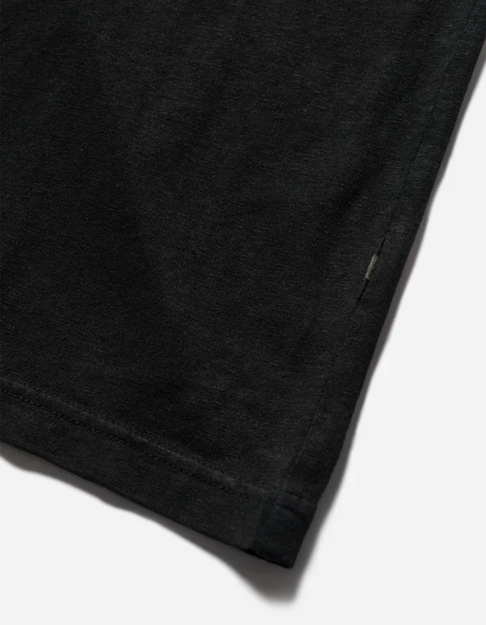 Maharishi Short Sleeve TShirts 5234 Hemp Cross Oversized TShirt Black 8211 Men