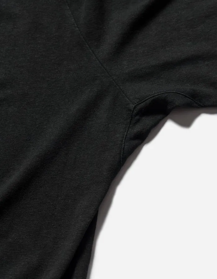 Maharishi Short Sleeve TShirts 5234 Hemp Cross Oversized TShirt Black 8211 Men