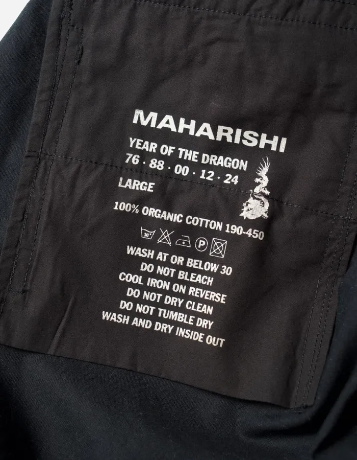 Maharishi Track Pants 5208 Wagara Asym Loose Track Pants Black 8211 Men
