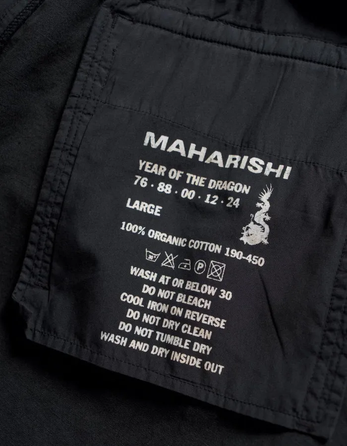 Maharishi Track Pants 5240 Thar Desert Hemp Track Pants Black 8211 Men
