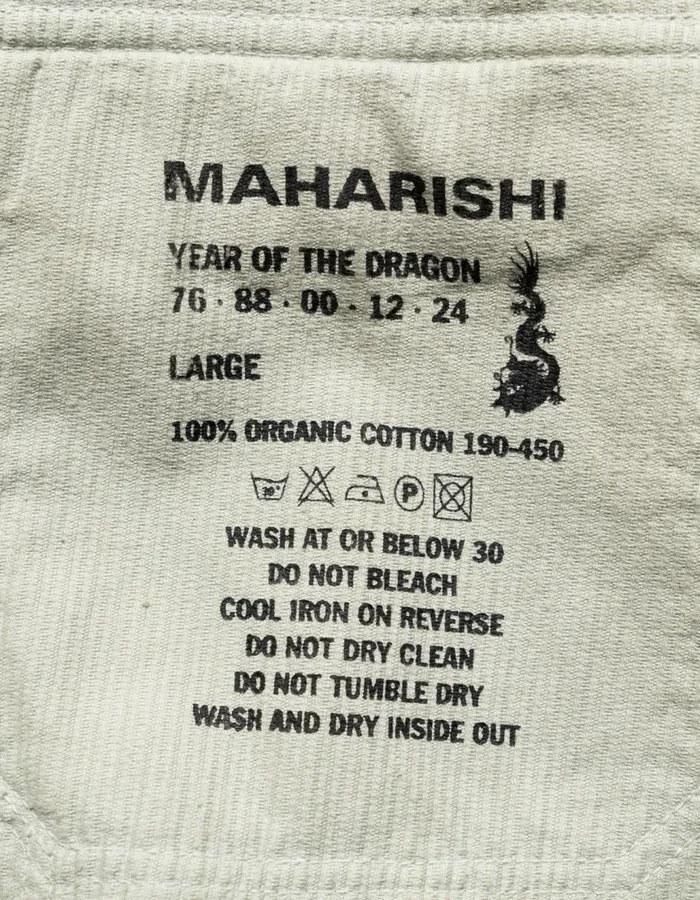 Maharishi Utility Pants 5290 Hemp Cord Carpenter Chino Sage 8211 Men