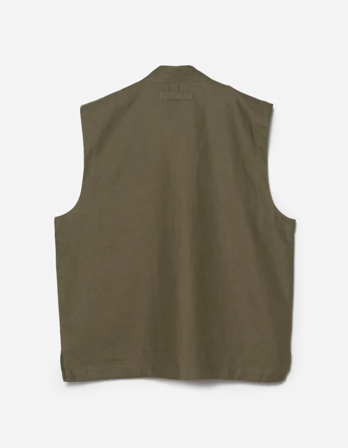 Maharishi Vests 5201 Hemp Utility Vest Olive OG107F 8211 Men