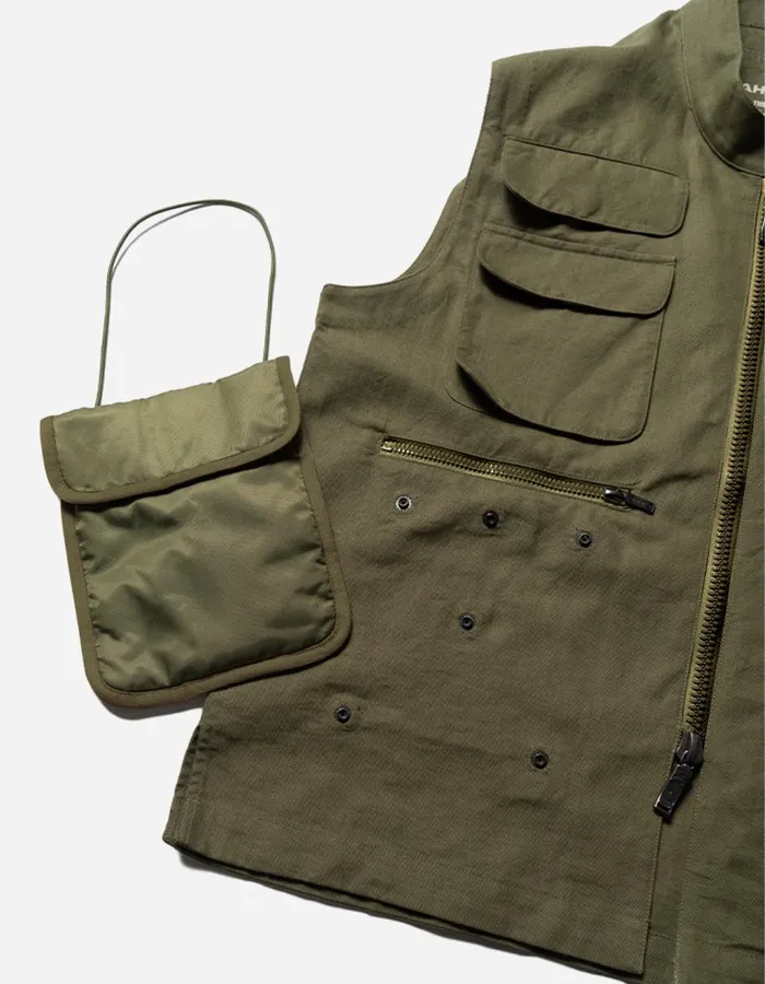 Maharishi Vests 5201 Hemp Utility Vest Olive OG107F 8211 Men